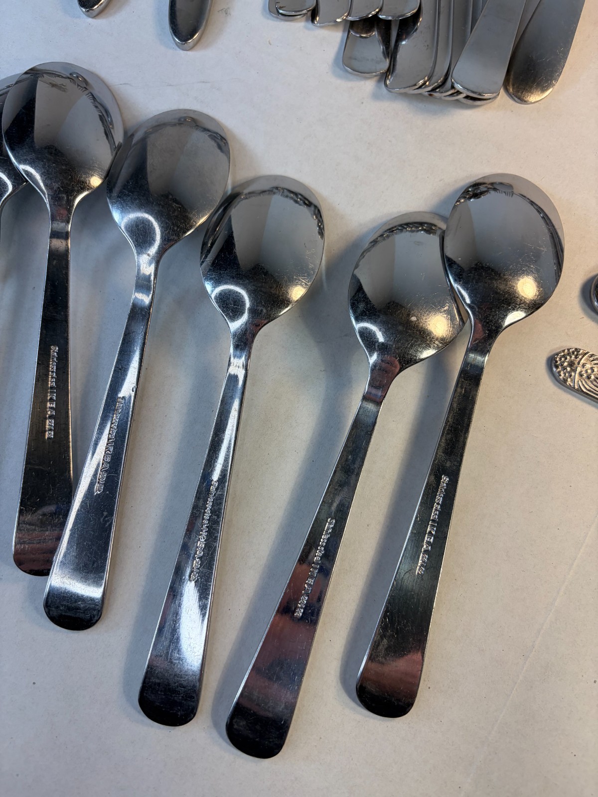 Stainless Steel Silver Flatware Mix Lot of 42 Ikea Hampton Unbranded