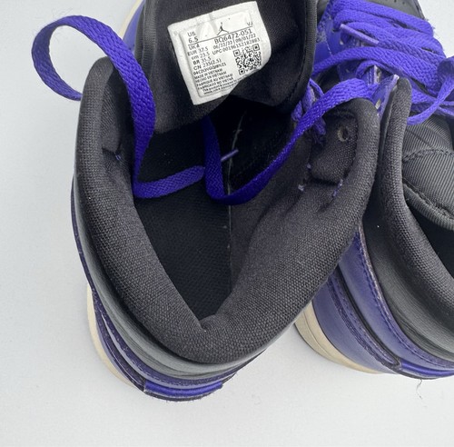 Nike Womens  Air Jordan 1 Mid Purple Concord Black Shoes BQ6472-051 Size 6.5 - Picture 7 of 13