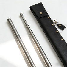 Stainless Steel Drumsticks for Practice – Heavy Duty Metal Drum Sticks for