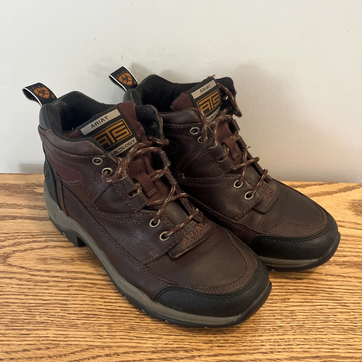 Ariat, ATS Terrain Leather Hiking Boots Brown Leather. Size 9D. Good used cond! Ariat Hiking Shoes & Boots | eBay main image 3