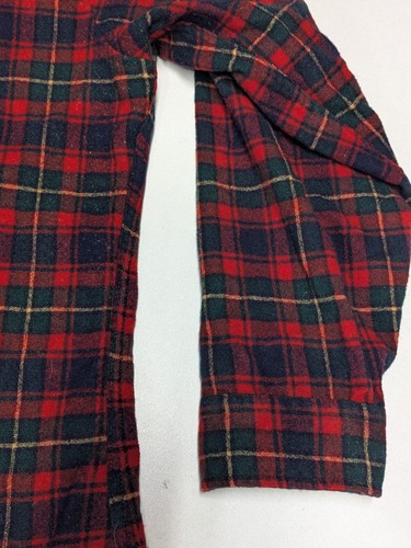 Vtg Pendleton Flannel Shirt X-Large Tartan Red Check Plaid Virgin Wool Made USA - Picture 23 of 24