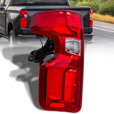 LED Tail Light Assembly Compatible with 2019 2020 2021 2022 2023 Chevy Silver...