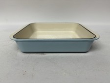 Le Creuset Deep Oven Square Roasting Tray Dish Blue 25 Cast Iron