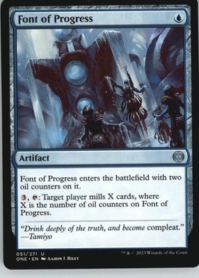 Font of Progress 51 Uncommon Phyrexia: All Will Be One Magic: The Gathering NM