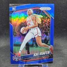 Kiki Iriafen 2025 Panini WNBA Prizm Blue Prizm /199 Washington Mystics RC #72