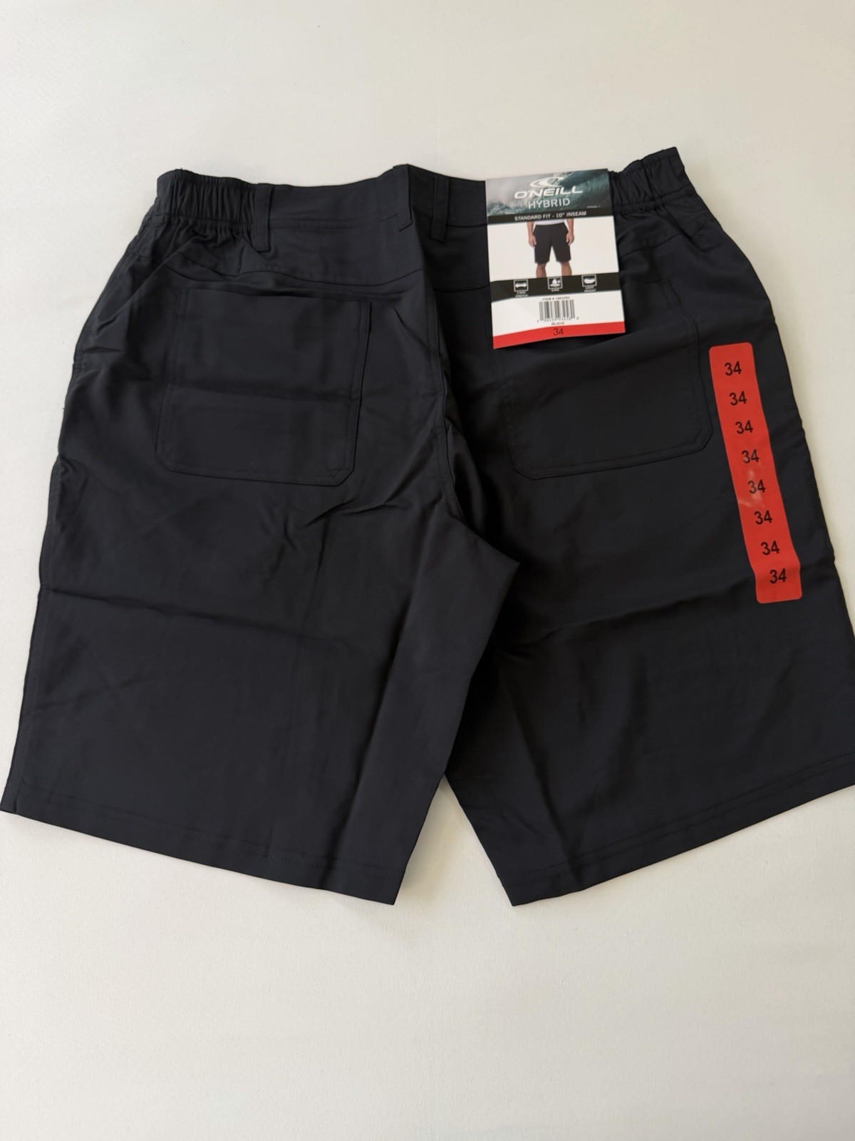 O’Neill Shorts Men’s Size 34 Black Hybrid Lightweight