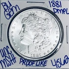 1881 BU UNCIRCULATED MORGAN SILVER DOLLAR AUTHENTIC U.S.MINT FREESHIPPING 4562
