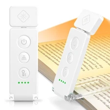 Glocusent 12 LED Rechargeable Book Light Clip-on Reading Light with 5 Colors
