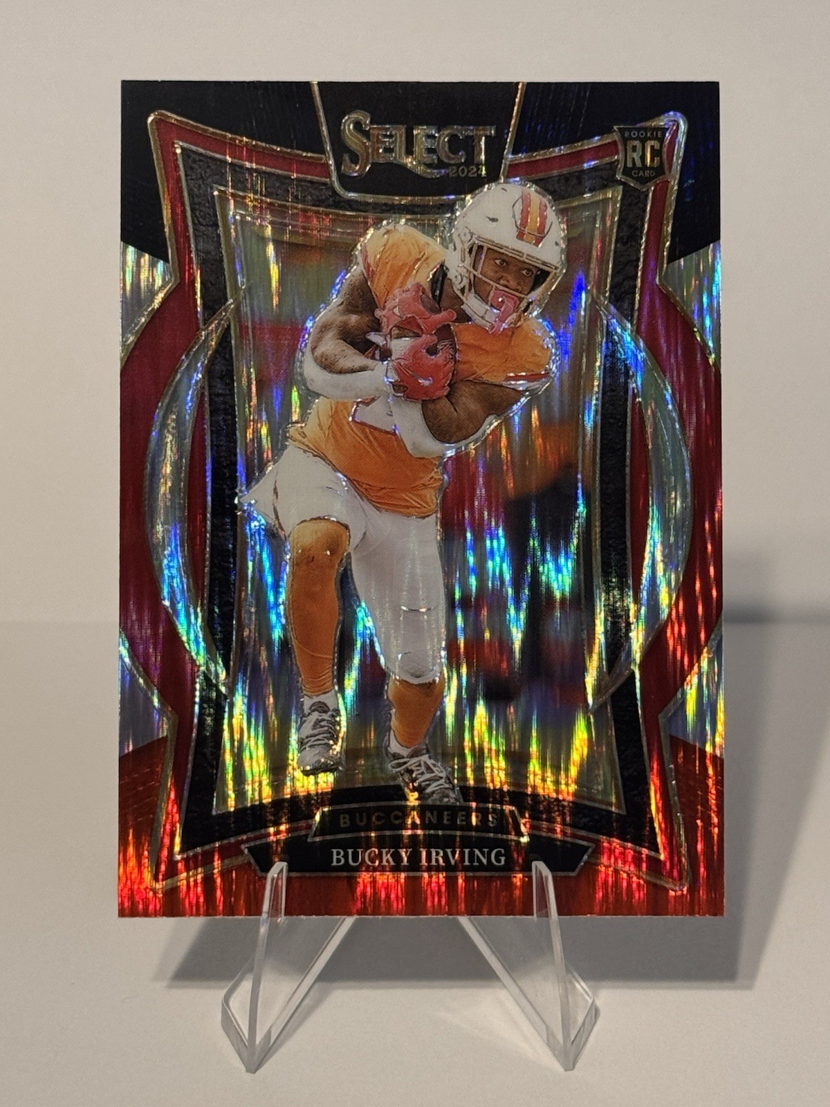 2024 Select Football Bucky Irving Red & Black Shock Concourse (RC) Color Match