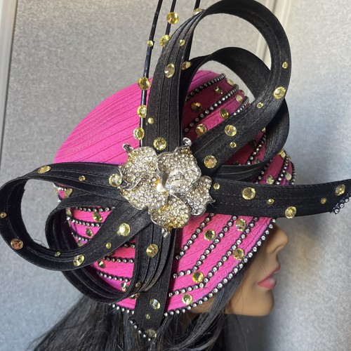 Sombreros Donna Vinci Couture Hopping/Estilo Negro H1050 Usados Nuevos Nunca Usados - Imagen 8 de 16