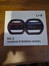 2 Pcs Nintendo Switch Steering Wheel 2 Joy-Con Racing Game Drive Grip Sealed New