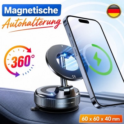 Magnetische Handyhalterung Auto 360° Schwarz Dashboard Windshield