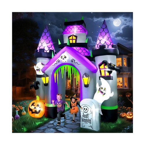 Halloween opblaasbare Magere Hien geest luchtfiguur decoratie 180 cm