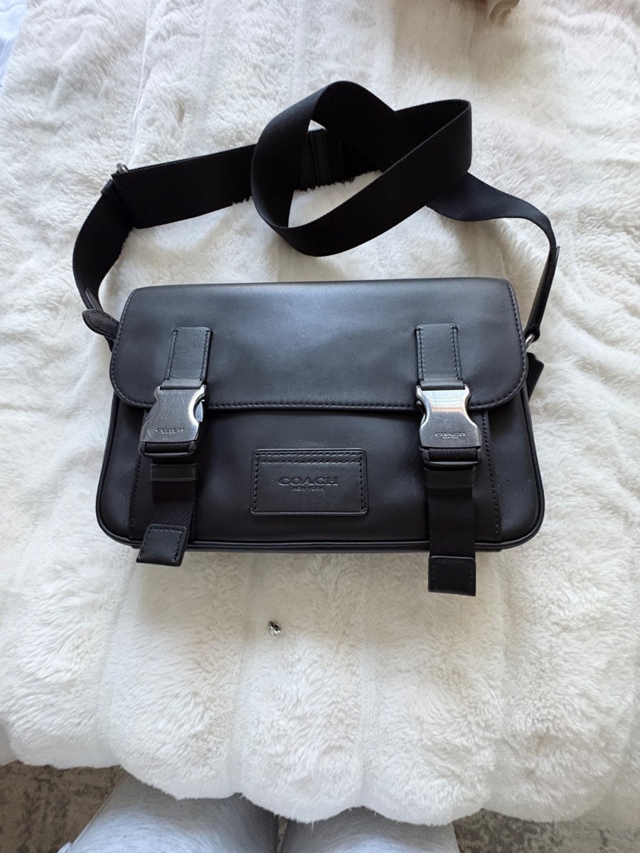 コーチ COACH バッグ ショルダー メッセンジャー レザー 黒　C2715 Coach Track Messenger bag (Style C2715/G2715) black, great