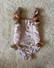 Disney Belle Metallic Bathing Swimsuit Size 4t