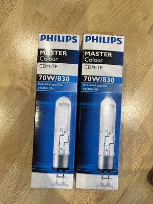 2 x NEUE Philips Master Color CDM-TP 70W/830 PG12-2 Metalldampflampen