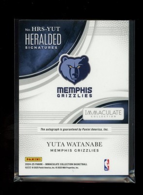 Yuta Watanabe 2024-25 Panini Immaculate #HRS-YUT Heralded