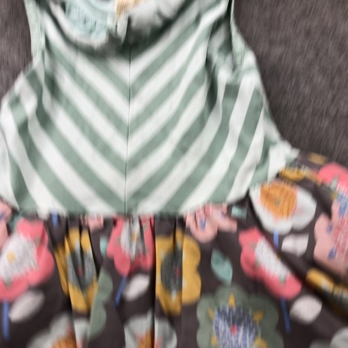 Matilda Jane Dress Girls Size 6 Green Floral Ruffle Sleeveless Play Party Tiered - Picture 5 of 14