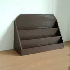Vintage-Aktenst&auml;nder Aus Holz, Platzsparender Schreibtischorganizer Aus Holz,