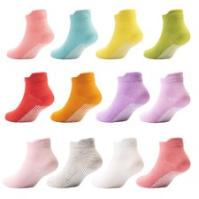 Toddler Non-Slip Ankle Socks Baby Anti-skid Grips Socks for Infant Kids 1-3T ...