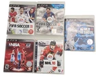Lot of 5 Sony PS3 Games – FIFA 11 & 13, NBA 2K13, MLB The Show 10, NHL 10