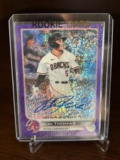 2022 Topps Chrome - Rookie Auto Alek Thomas #RA-AT Purple Speckle Refractor /299