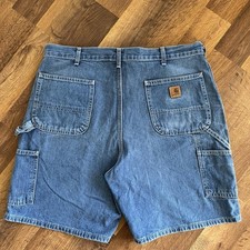 2010 Carhartt Denim Carpenter Jean Shorts Size 38 Grunge Skate B28 DST
