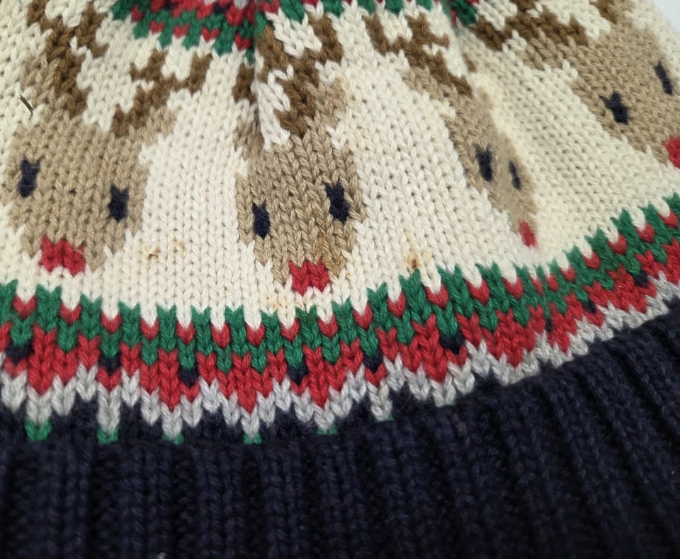 Bebé GAP 12-18 Meses Tejido Suave Pom Pom Hada Reno Gorro y Mitones Conjunto Foto 4 de 4