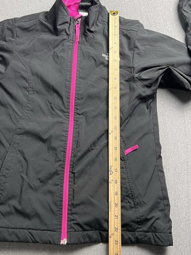 The North Face Jacket Youth Girl L Black Fleece Lined Mossbud Winter Ski Coat - Picture 9 of 10