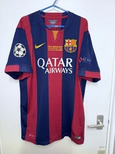 MESSI Barcelona 2014/15 home Football Shirt Nike UCL FINAL camiseta barça L