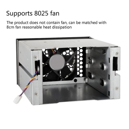 2pcs 3.5 to 5.25 Three-Disc Hard Drive Cages 2 Chassis Drives in the4065 - Photo 8/8