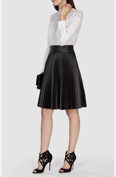 Women Karen Millen Skirt Black Polyester 36 #9SJA