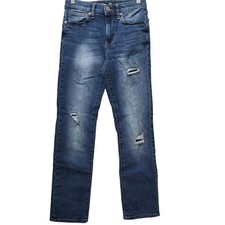 Old Navy Kids Boys Jeans Slim Fit Distressed Blue Denim Pants Size 12