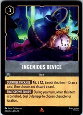 Ingenious Device 201/204 Rare Whispers in the Well Lorcana Lightly Played