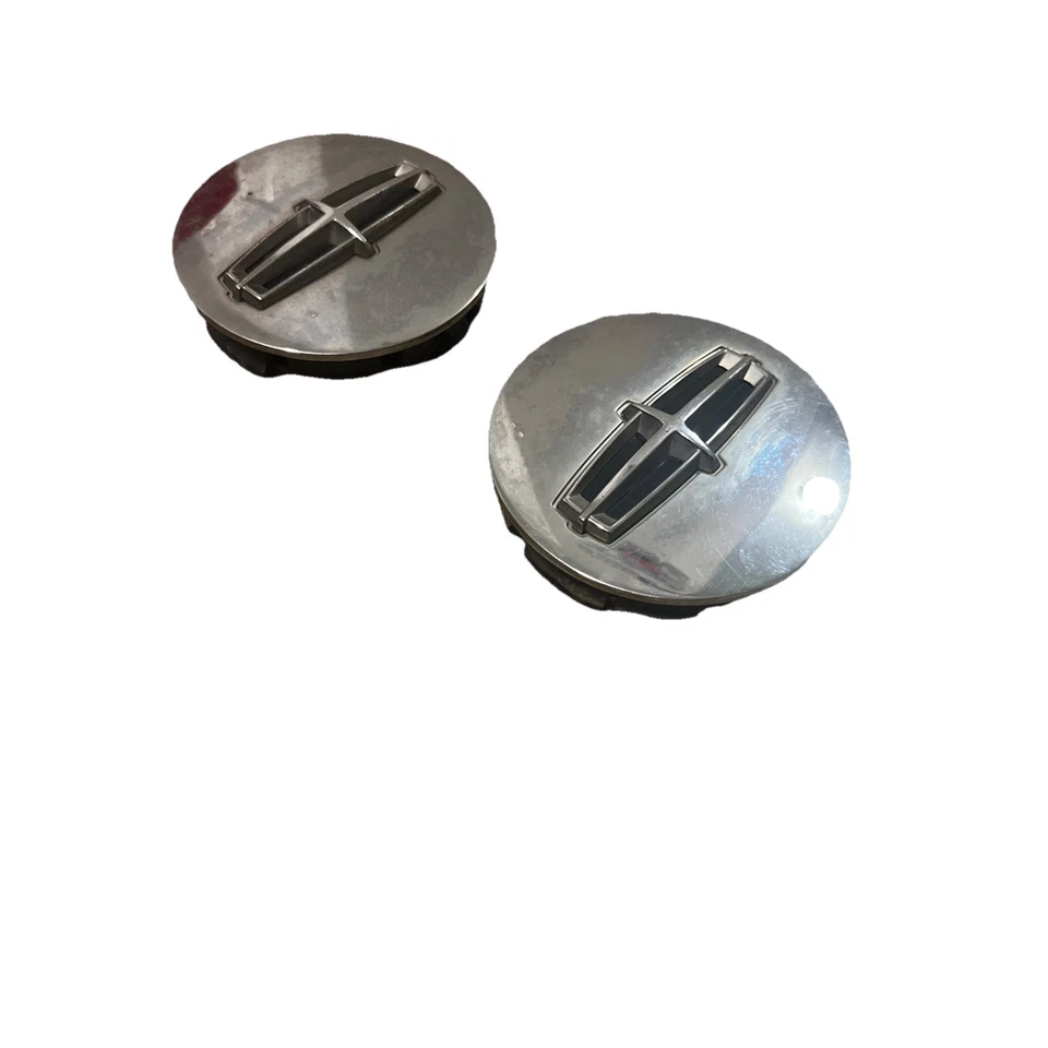 Lincoln MKS 2009-2012 tapacubos centrales cromados 8A53-1A096-AD par OEM Foto 4 de 4