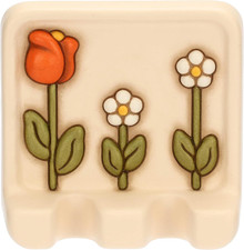 , Poggia Mestoli Triplo in Ceramica, Collezione Happy Country, Ideale per La Tua