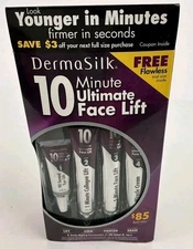 DermaSilk 10 Minute Ultimate Face Lift 1.88oz 4pc Set Discontinued Firm Erase 