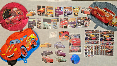 Pixar Cars Party Supplies Set Birthday Decor 38x58'' Backdrop Balloon Garland etc