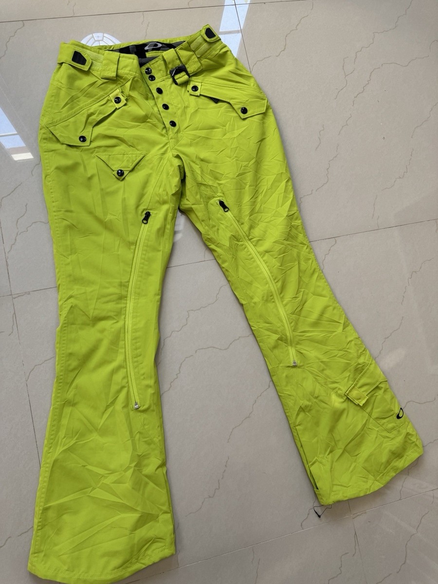 Oakley Neon Snowboard Pants Green Bootcut Fit Men's Size Small