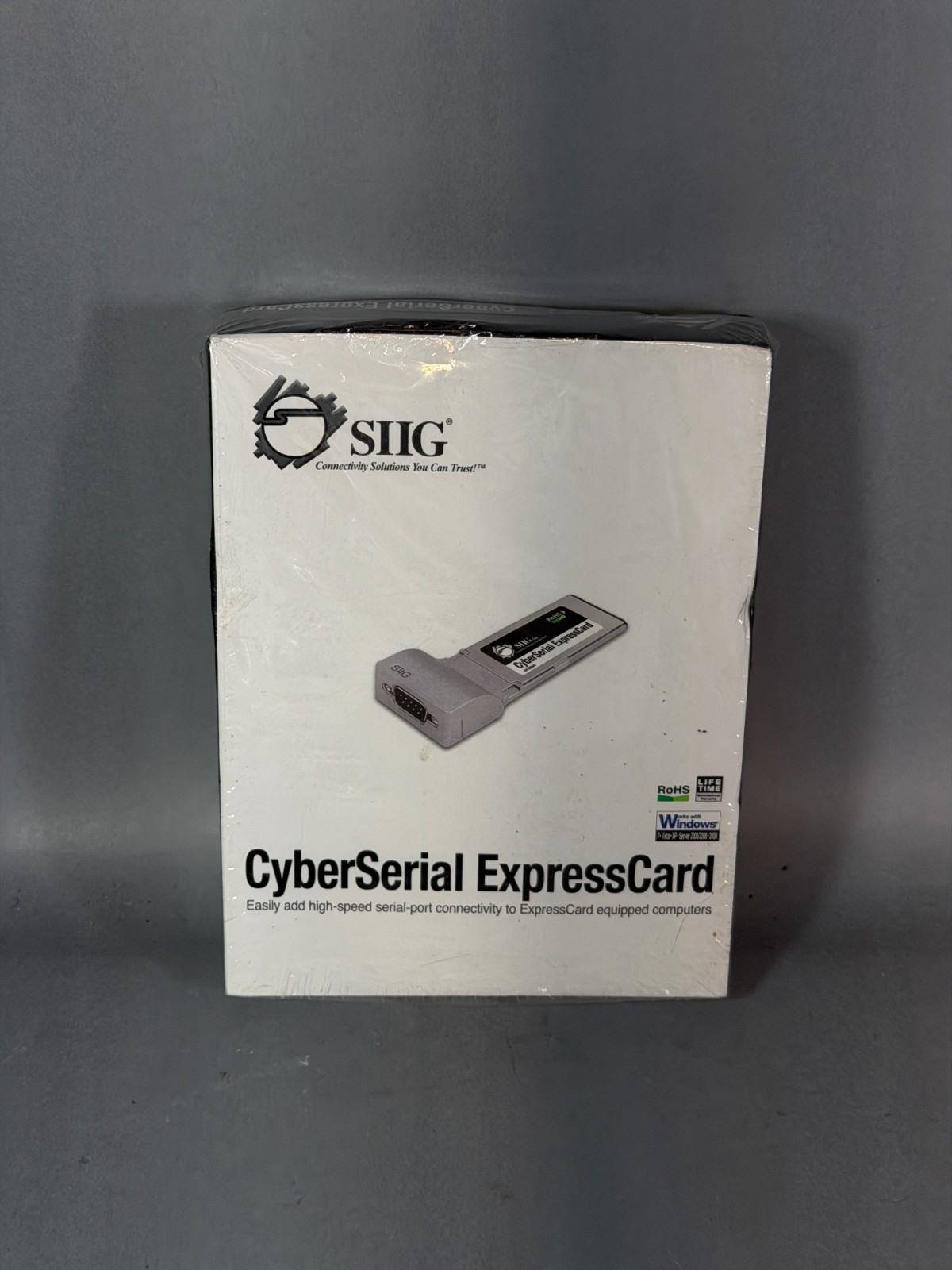 SIIG CyberSerial ExpressCard JJ-EC0012-S1 RS232 DB9 Serial Adapter