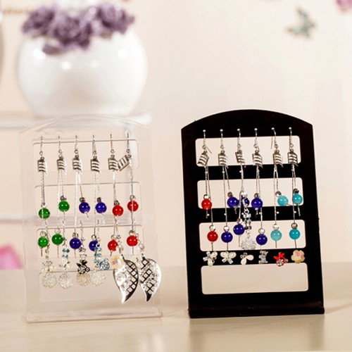 2 Count Plastic Earring Boards Jewelry Showcase Display Holder Stand Organizer - Picture 4 of 12