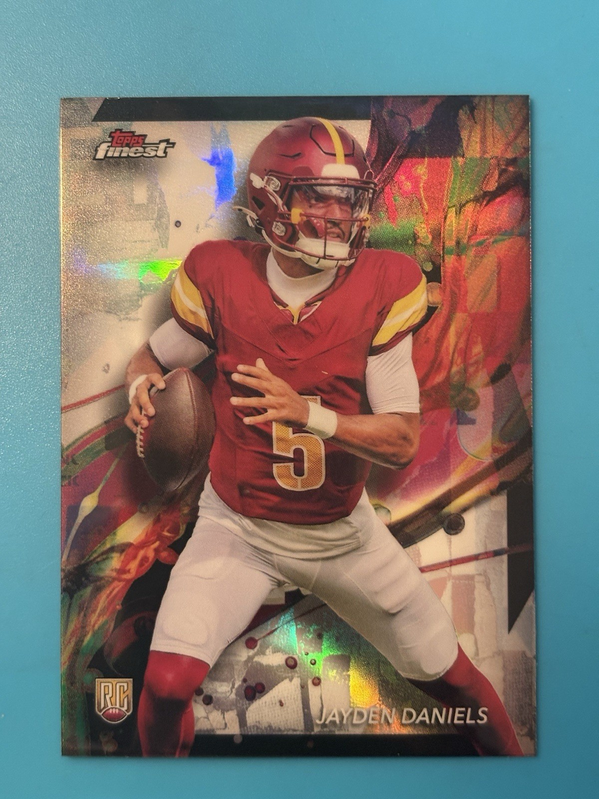 2024 Topps Finest Jayden Daniels RC Refractor SP #67 Commanders 🔥🔥