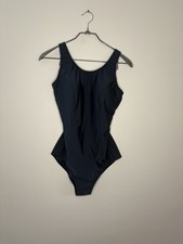 Amoena Rhodes Women’s One Piece Swimsuit Navy Blue Size 14C C4