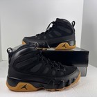 Nike Air Jordan 9 Retro Boots Shoes - Black/ Gum Light Brown (AR4491-025) New