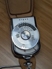 Vintage Argus L3 Light Meter in Leather Clip On Case Made in West Germany