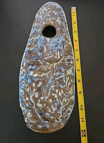 Vivi Stengods Keramikstück. Fische im Corral Reef. Tolles Dekodesign! NEU! - Bild 11 von 12