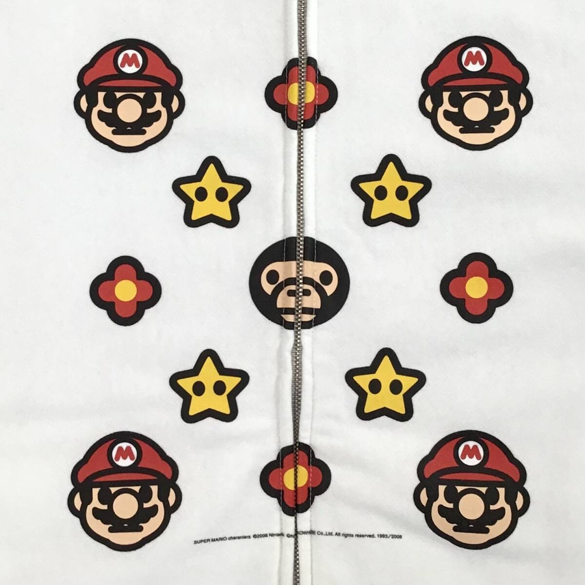 BAPE × Nintendo Mario & Milo Monogram Full Zip Hoodie NIGO A