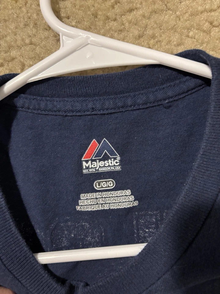 Camiseta Russell Wilson Seahawks Para Hombre Grande Super Bowl XLIX Azul Marino NFL Gráfico Camiseta Foto 3 de 4