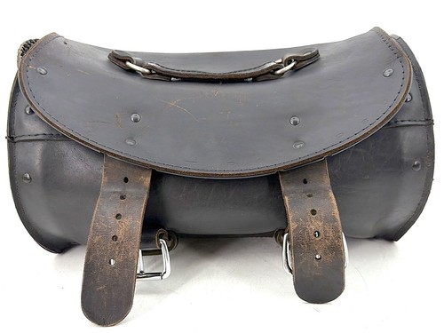 2007 Harley Dyna Super Glide Custom Universal Onboard Tool Bag Leather Storage
