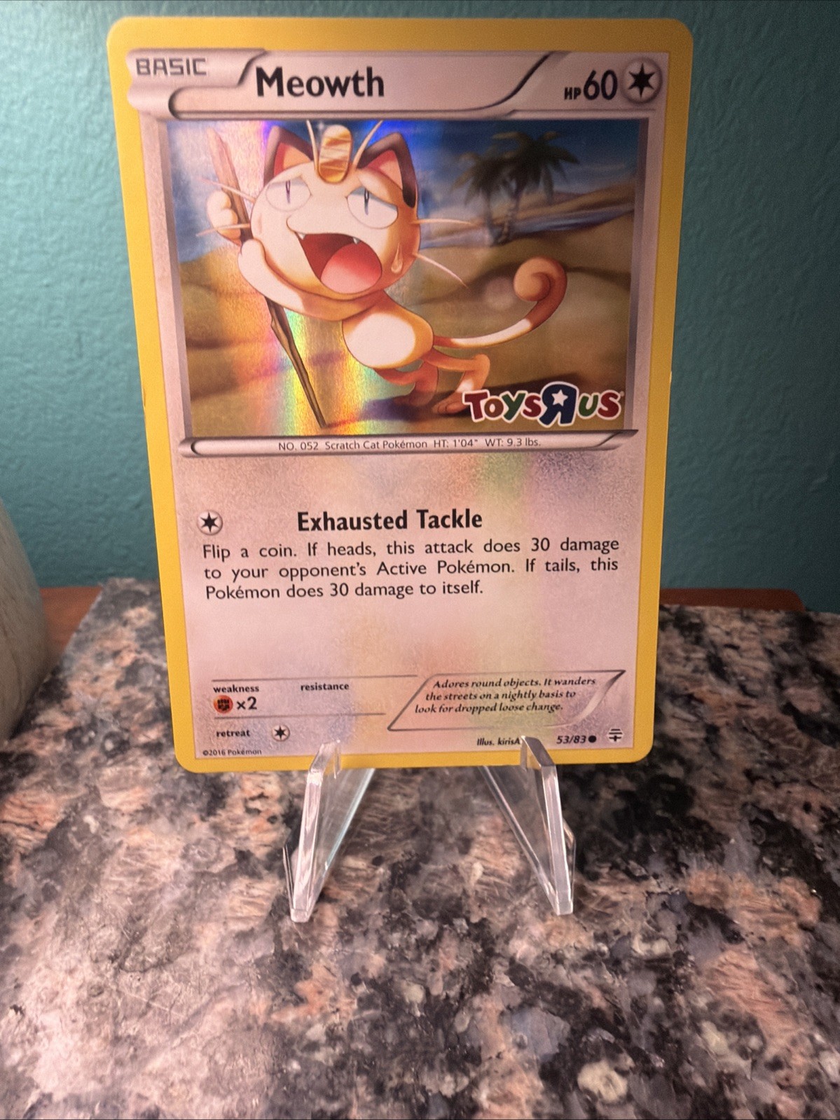 Meowth - (Toys R Us Promo) 053/083 Miscellaneous Cards & Products Holo - NM